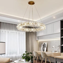 Modern Stylish Ring Crystal Chandelier 24" 32" 40"D