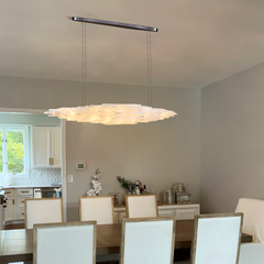 Selenite Pendant Chandelier 47" 59" 71"