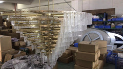 SIRENE CLEAR ROUND GLASS  CHANDELIER 41" 36''