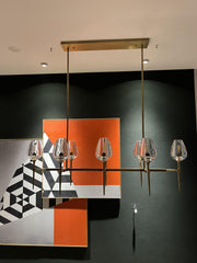 Tulip Linear chandelier  52'' 65''