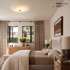 Egwent Alabaster Dish Recessed Circular LED Chandelier Flushmount