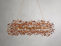 Fiore Colored Oval Chandelier 62" 74"