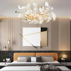 Twilight Branches Ceramic Round Chandelier 24" 31" 39"