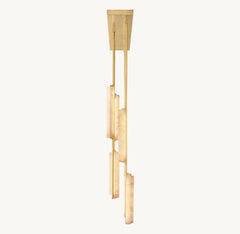 Audubon Alabaster Linear Chandelier 54"