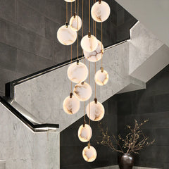 Egwent Harvest Alabaster Dish Chandelier