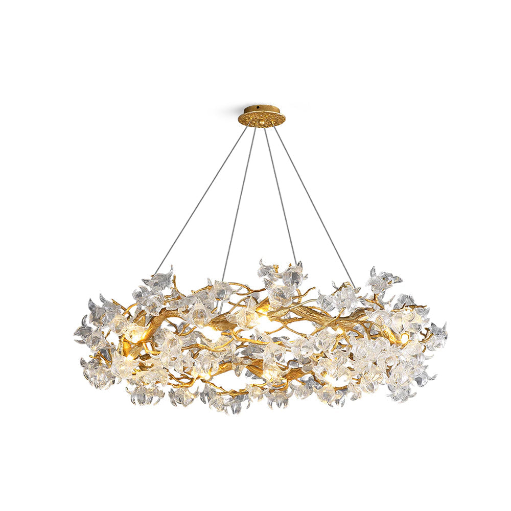 Flora Hibiscus Flower Chandelier
