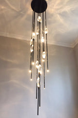 PEZEO CRYSTAL CHANDELIER 21''HPEZZEO CRYSTAL CHANDELIER 21''H