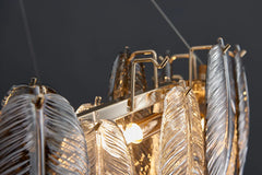 Llona Contemporary 2-Layer Plume Chandelier