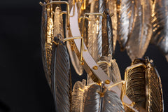 Llona Contemporary 2-Layer Plume Chandelier