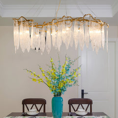 Kyle Niagara Brass Crystal Chandelier 59"L