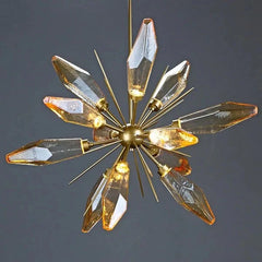 Rock Crystal Modern LED Chandelier