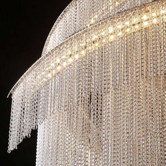 Teresa Cadena Metal Chain Tassel Entryway Chandelier