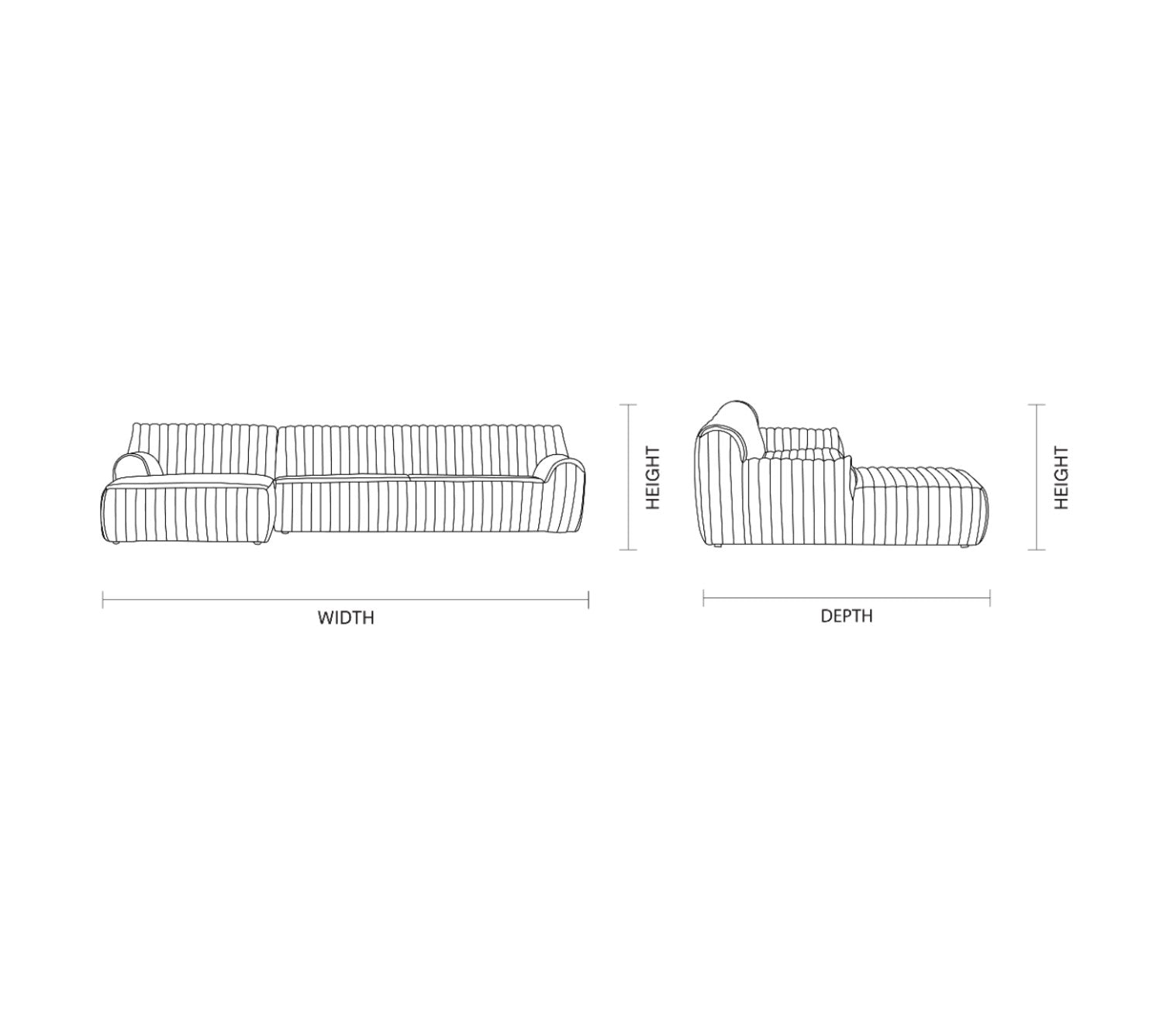 Aspen Channel Modular Sofa