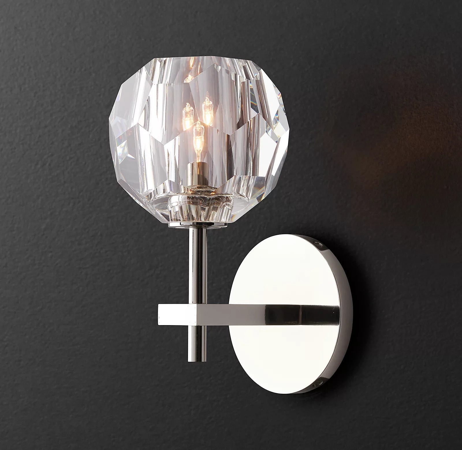 Boule de Cristal Glass Wall Sconce