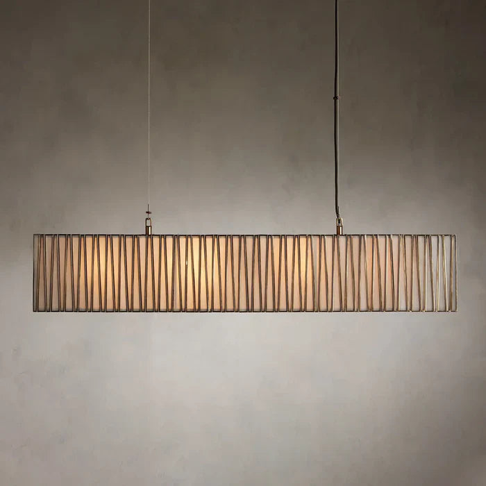 Junet Rectangular Chandelier 49" 60" 72"W