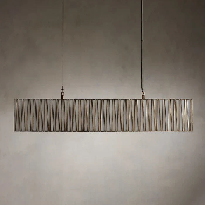 Junet Rectangular Chandelier 49" 60" 72"W