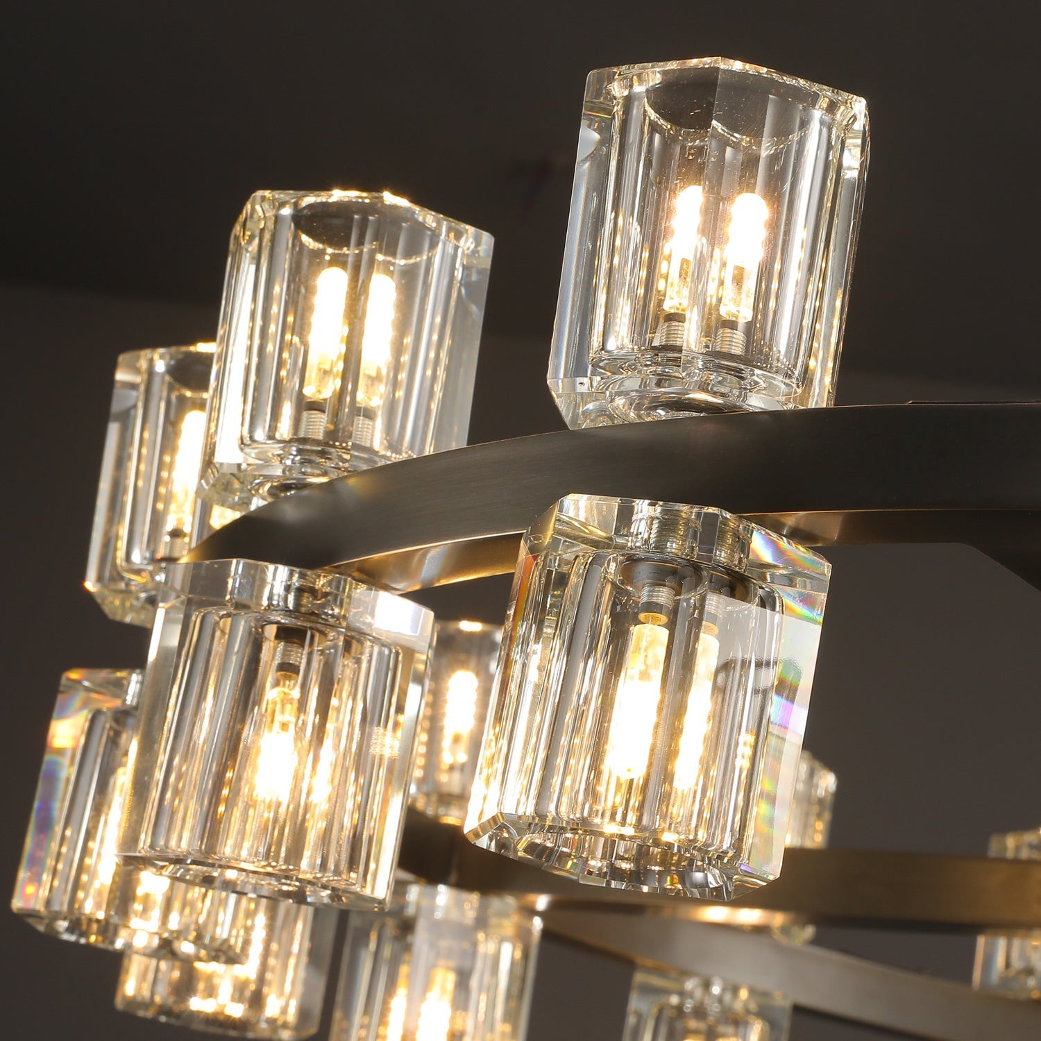 Arcachon 2 Tierd Round Chandelier 60"