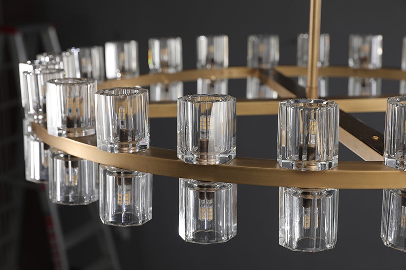 Arcachon 2 Tierd Round Chandelier 60"