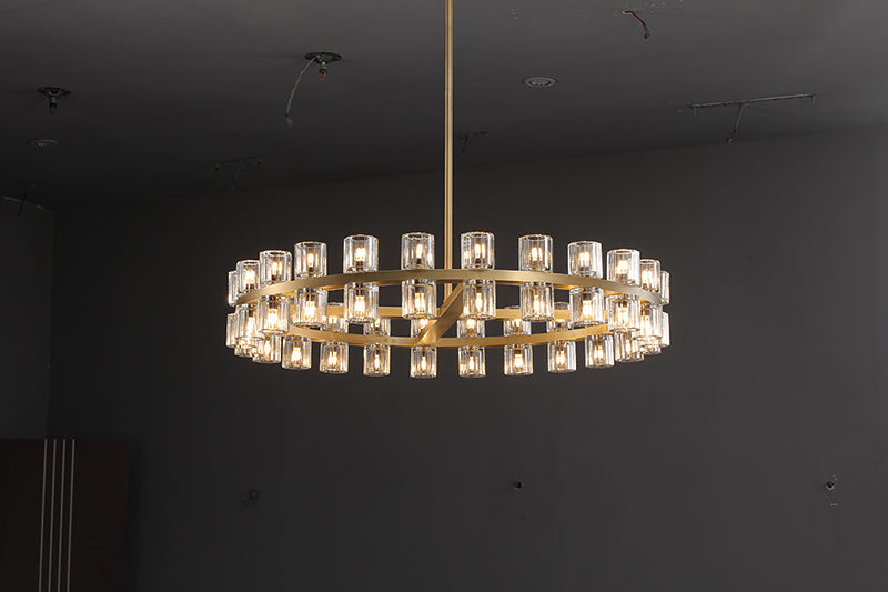 Arcachon 2 Tierd Round Chandelier 60"
