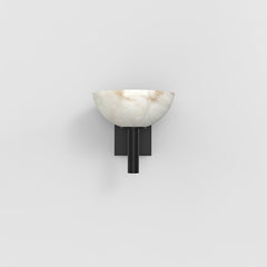 Melange Alabaster Bedside Wall Sconce, Indoor Hallway Wall Lamp