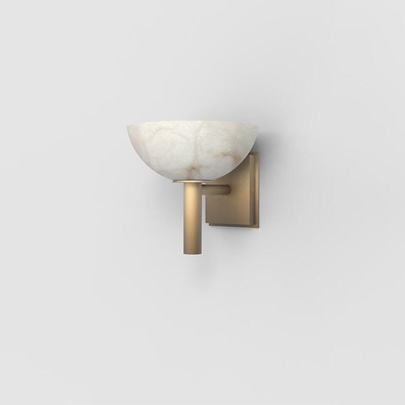 Melange Alabaster Bedside Wall Sconce, Indoor Hallway Wall Lamp