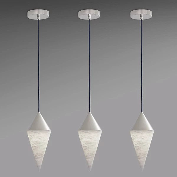 Alabaster Cone Pendant, Simple Pendant Light