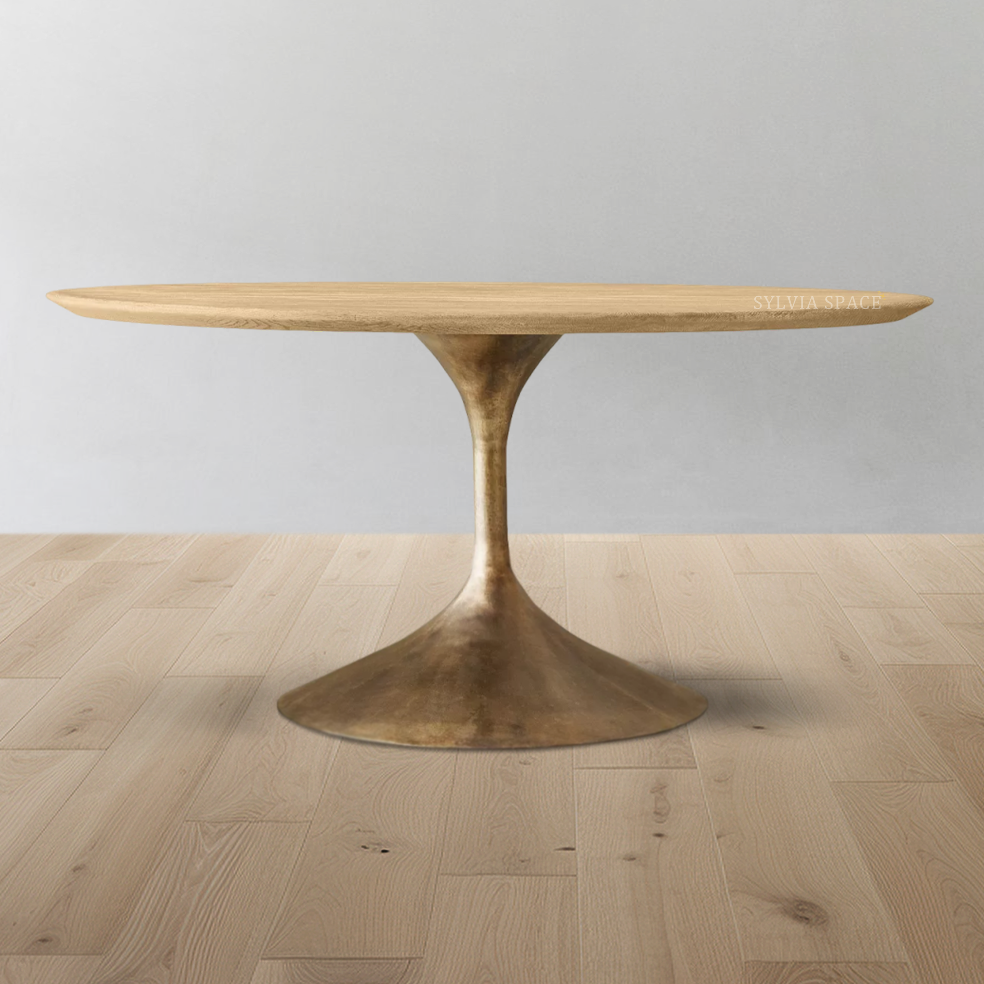 Aero Wood Round Dining Table