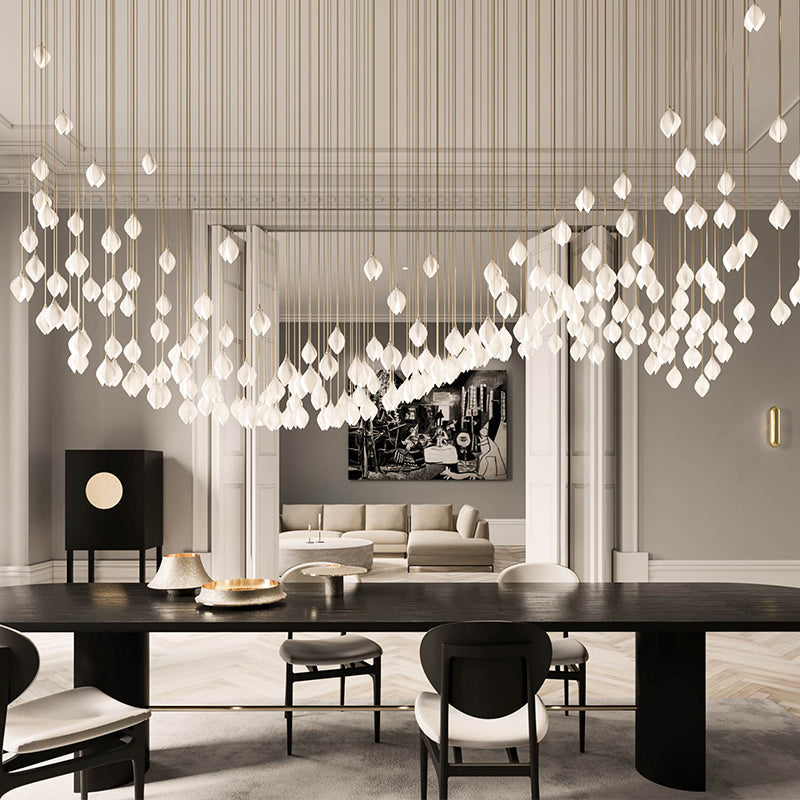 Ceramic Petal Drop Pendant Light