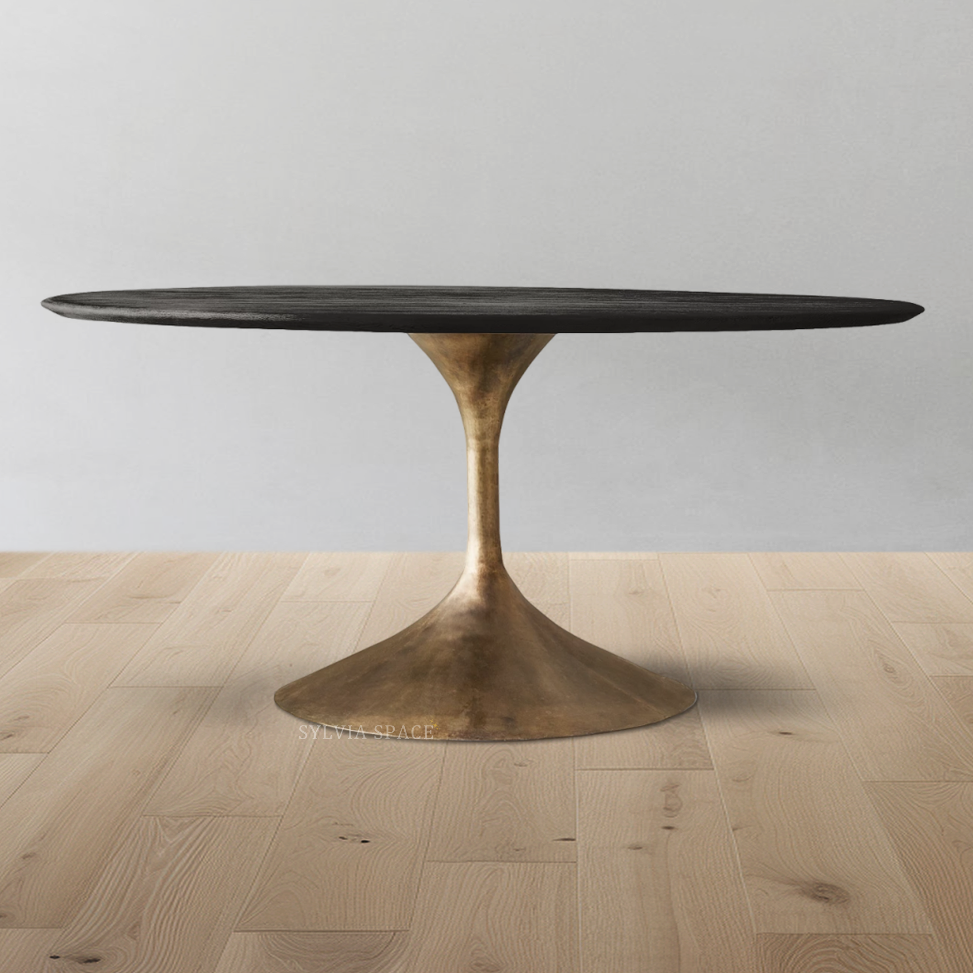 Aero Wood Round Dining Table