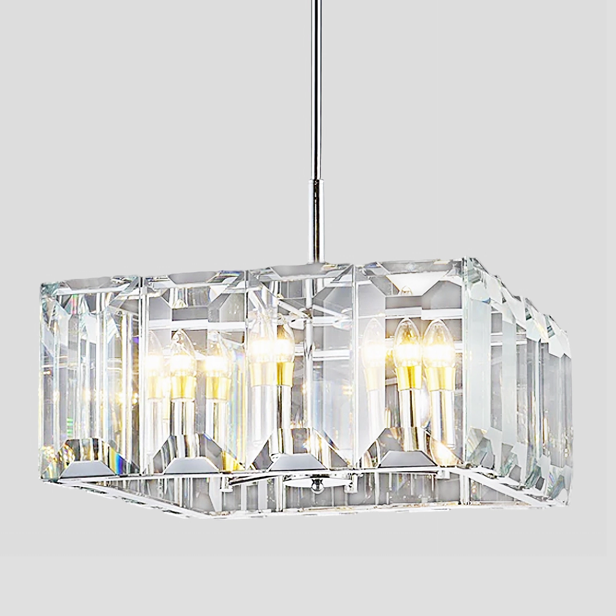 Tundra Square Crystal 24" Chandelier