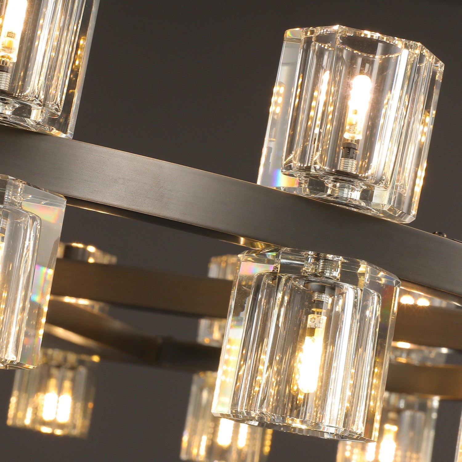 Arcachon 2 Tierd Round Chandelier 60"