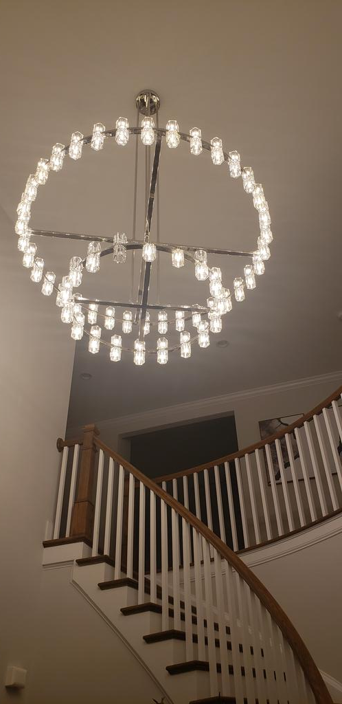 Arcachon 2 Tierd Round Chandelier 60"