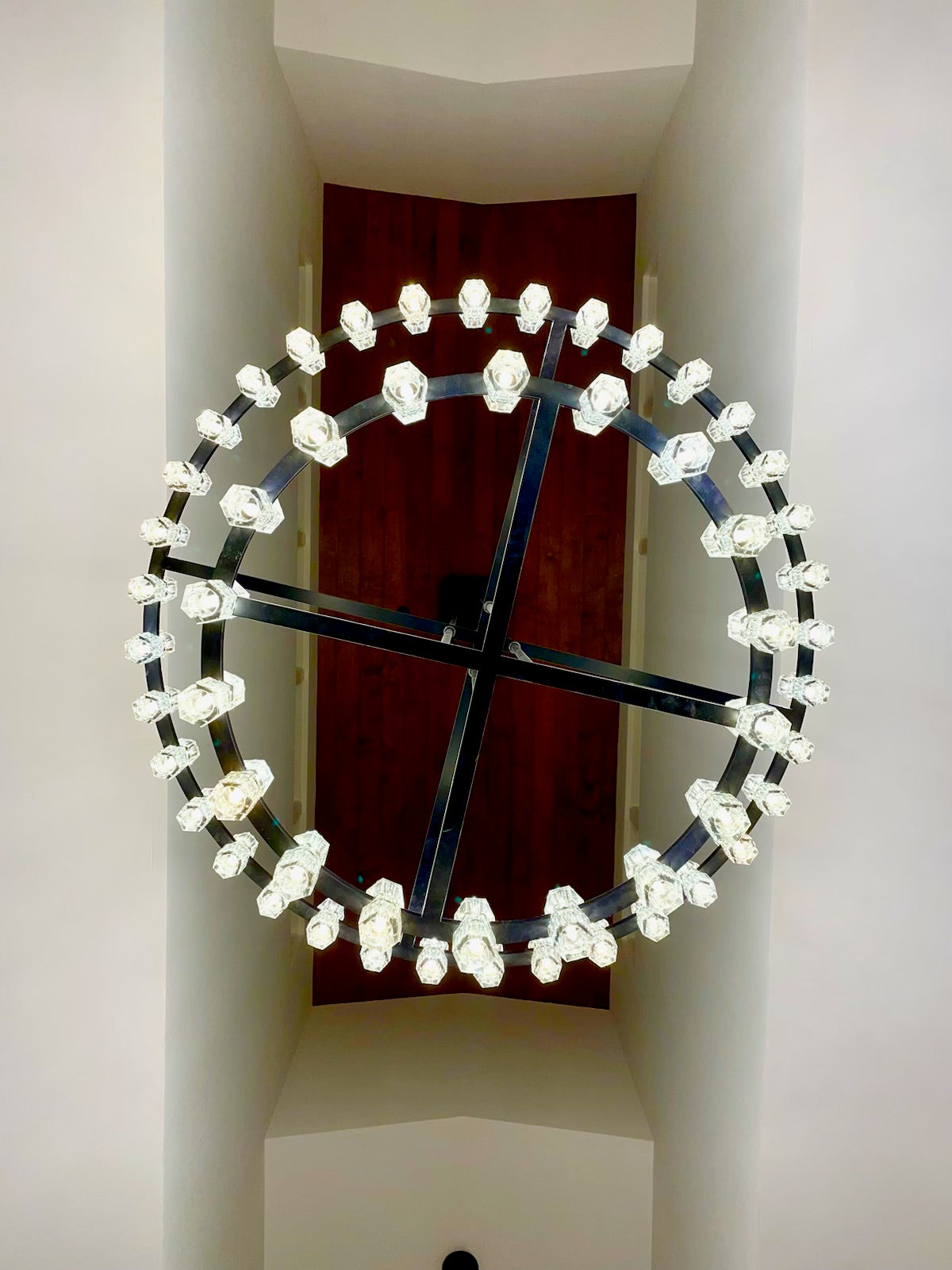 Arcachon 2 Tierd Round Chandelier 60"