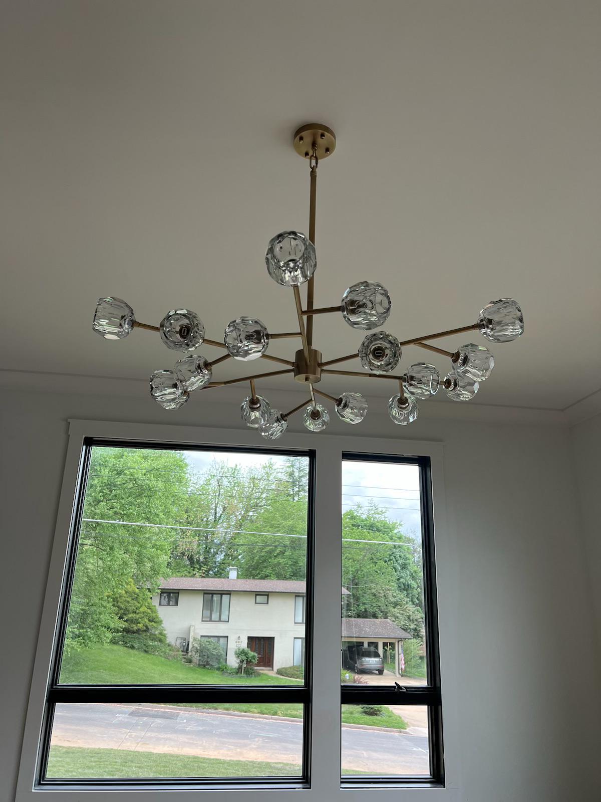 Belle Round Chandelier Clear and Smoke 24'' 36'' 48'' 60'' 72''
