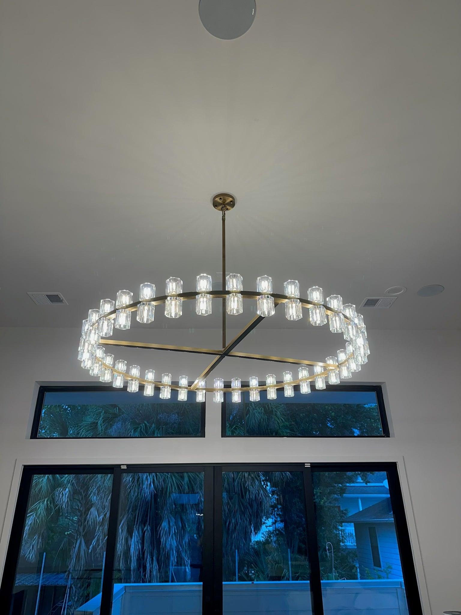Arcachon 2 Tierd Round Chandelier 60"