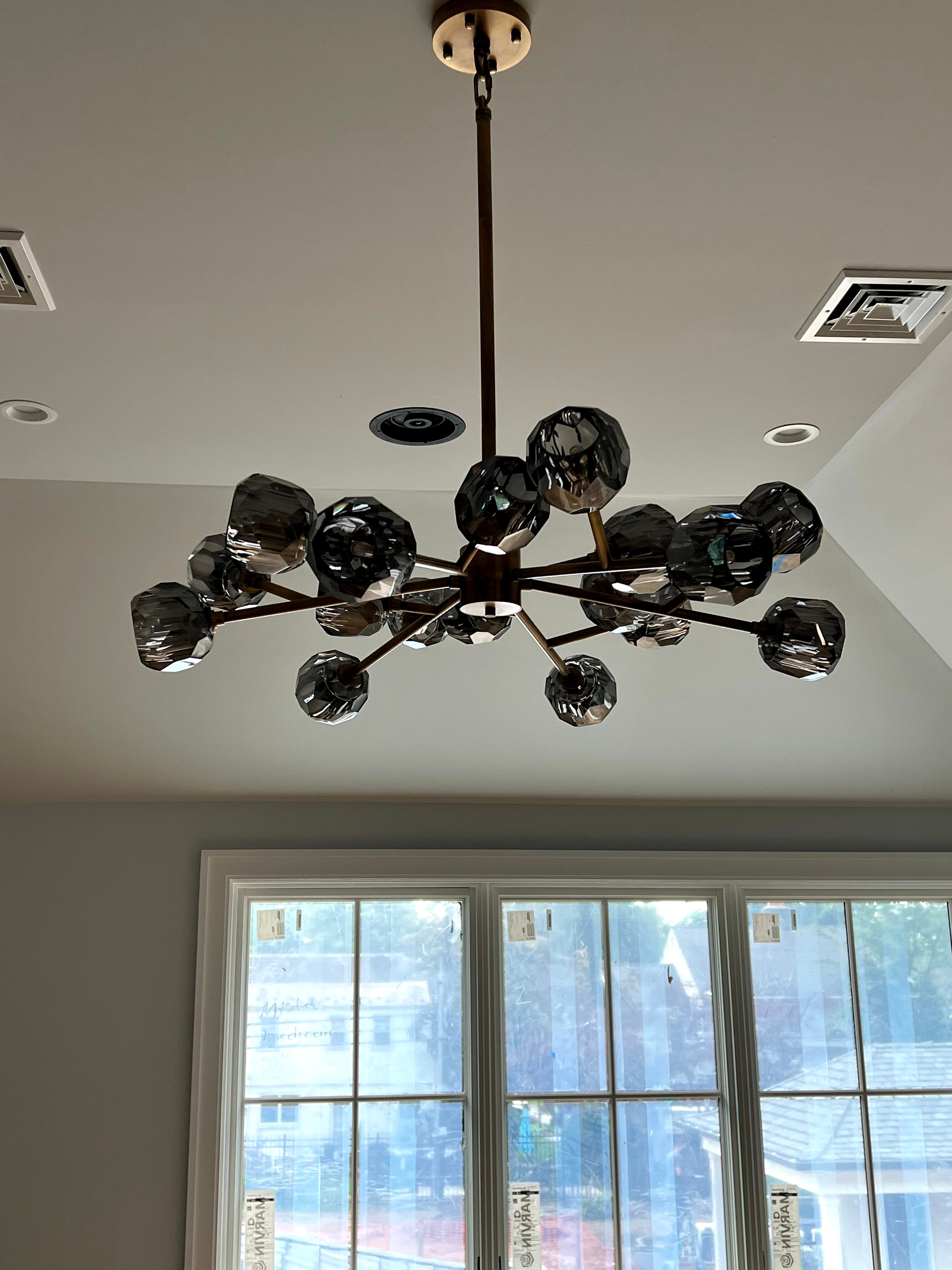 Belle Round Chandelier Clear and Smoke 24'' 36'' 48'' 60'' 72''