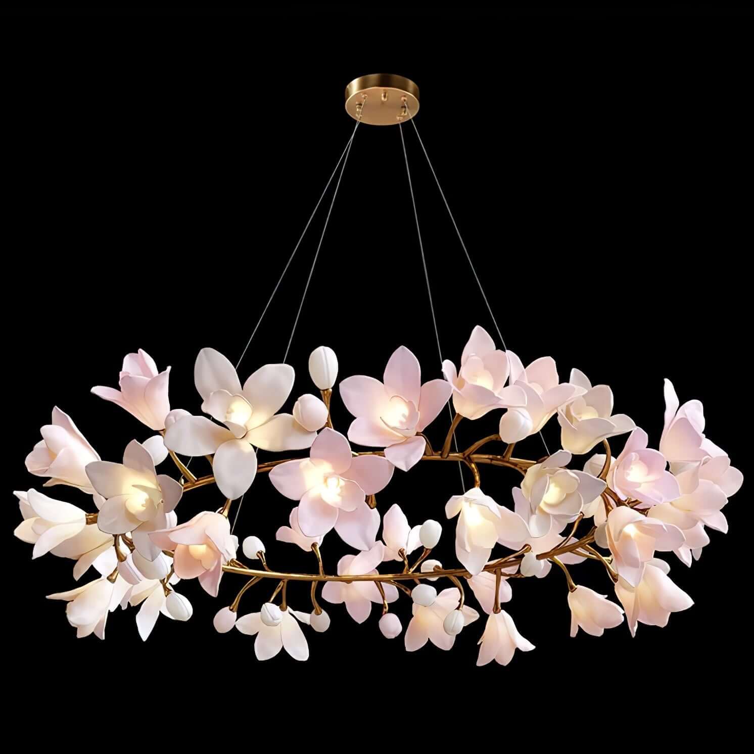 Flora Circular Blossom Chandelier