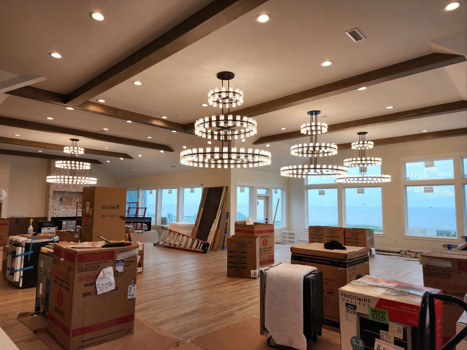 Arcachon 2 Tierd Round Chandelier 60"