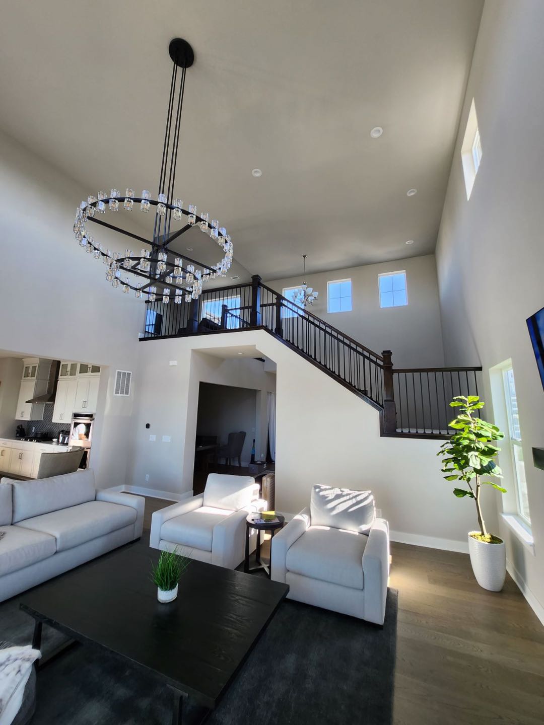 Arcachon 2 Tierd Round Chandelier 60"