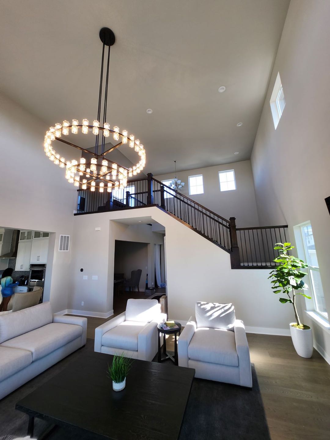 Arcachon 2 Tierd Round Chandelier 60"