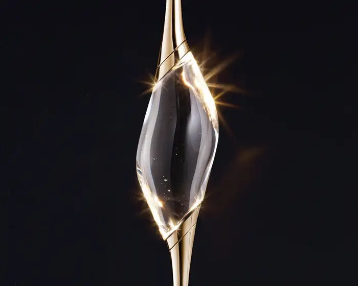 PEZEO 3-CRYSTAL Chandelier 8''DPEZZEO 3-CRYSTAL Chandelier D8''