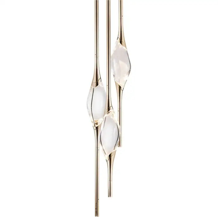 PEZEO 3-CRYSTAL Chandelier 8''DPEZZEO 3-CRYSTAL Chandelier D8''