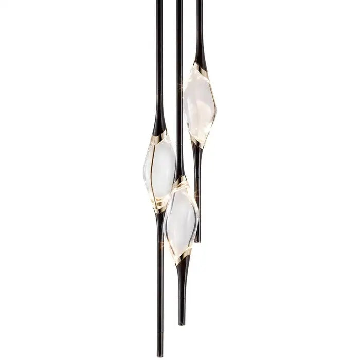 PEZEO 3-CRYSTAL Chandelier 8''DPEZZEO 3-CRYSTAL Chandelier D8''