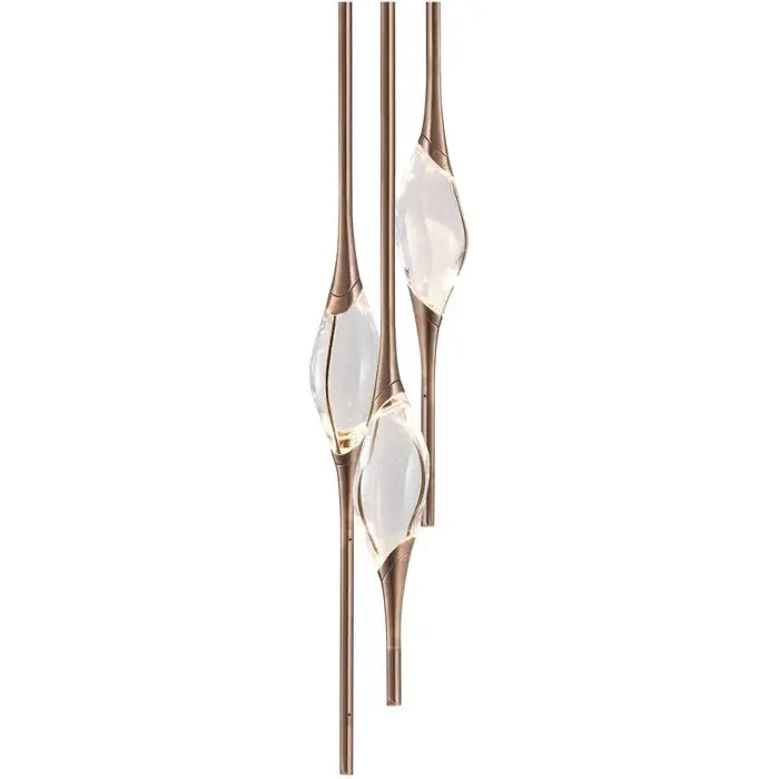 PEZEO 3-CRYSTAL Chandelier 8''DPEZZEO 3-CRYSTAL Chandelier D8''