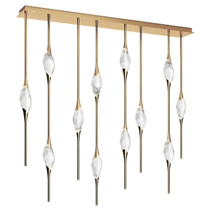 PEZEO CRYSTAL Long Chandelier L51'' 59''PEZZEO CRYSTAL Long Chandelier L51'' 59''