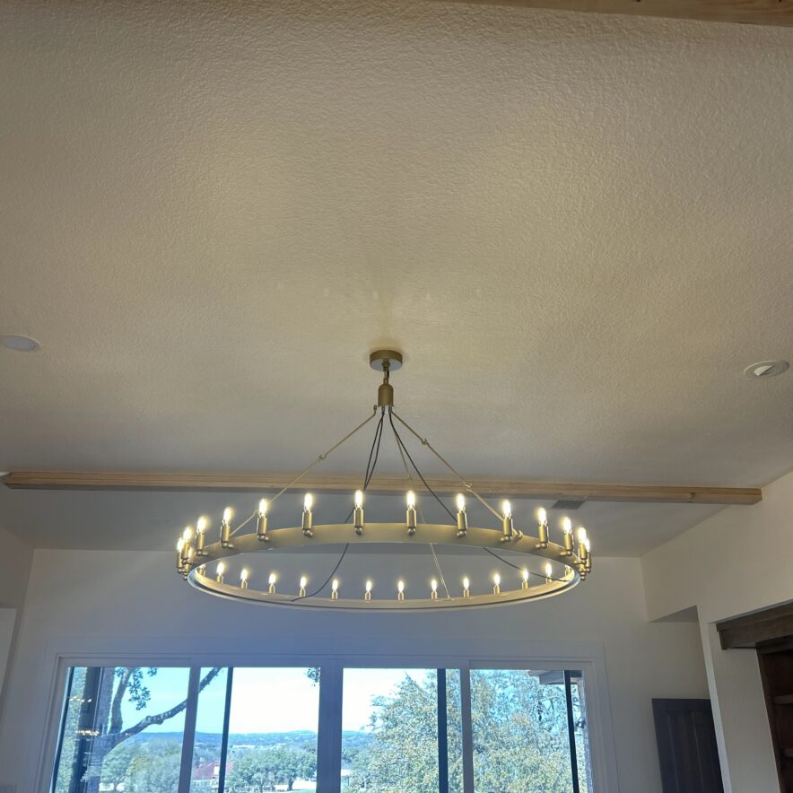 Vintage Filament Round Chandelier 26" 38" 50" 63" 73" 38" 50" 63" 71"