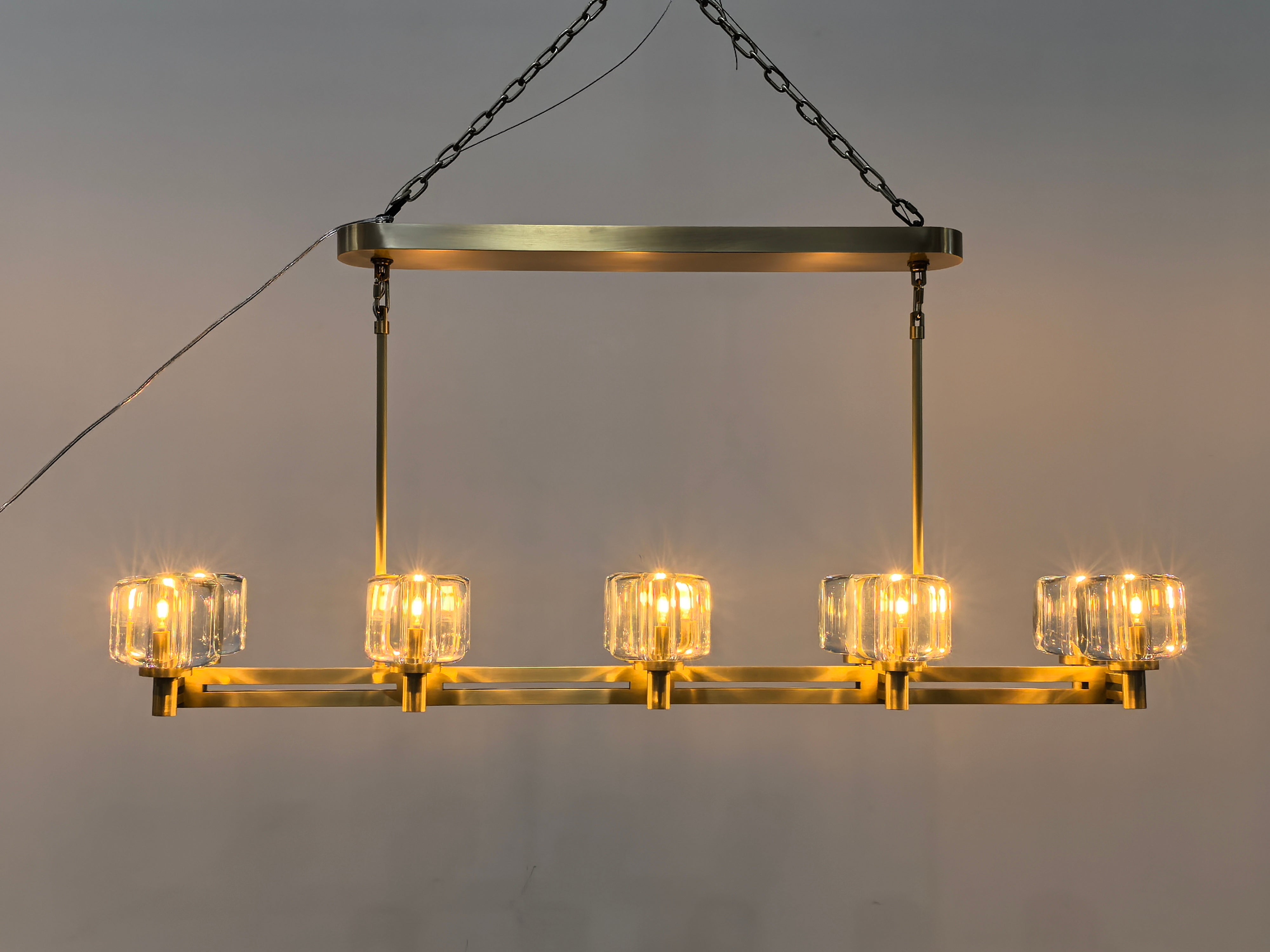 Demaret Double and Single Linear Chandelier 54'' 72''