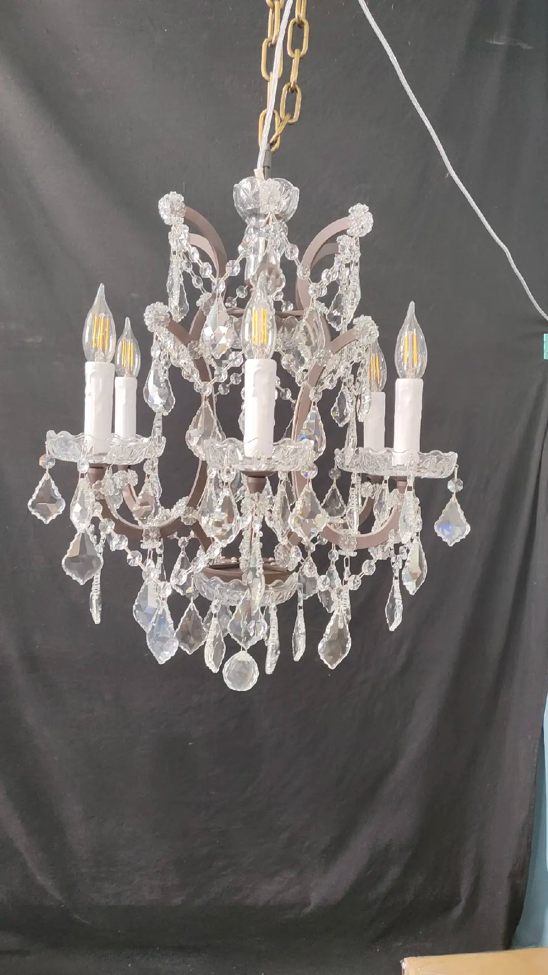 Roococo Round crystal chandelier 18" 28" 33" 40" 60" 101"