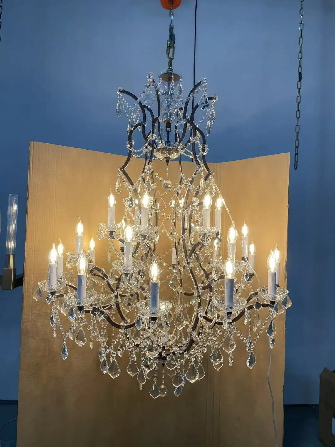 Roococo Round crystal chandelier 18" 28" 33" 40" 60" 101"