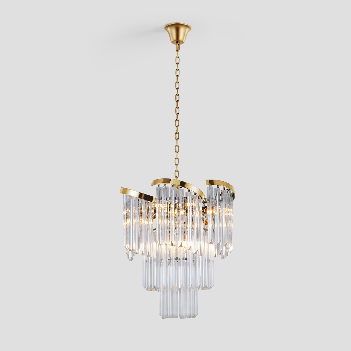 Twin Palms Crystal Chandelier
